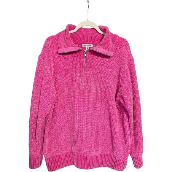 Urban Outfitters Vibrant Pink Knit Cowl Neck Sweater - Picture 4 of 14